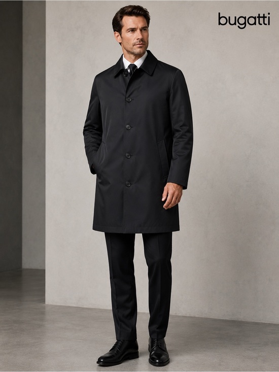 Bugatti Other - Bugatti Vintage Dark Navy Men’s Raincoat Coat Jacket Size L Classic
